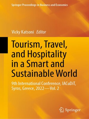 cover image of Tourism, Travel, and Hospitality in a Smart and Sustainable World